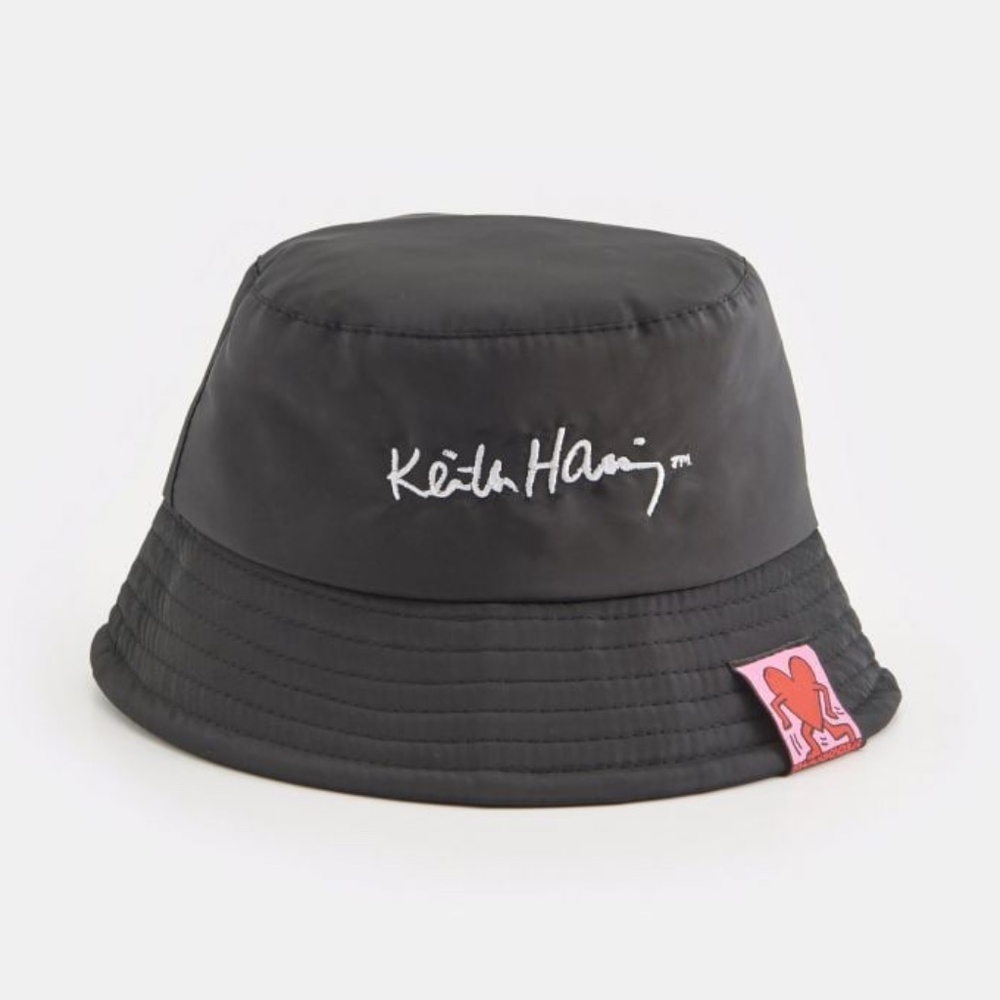 Keith Haring Girls Bucket Size M L Black Licensed NWT